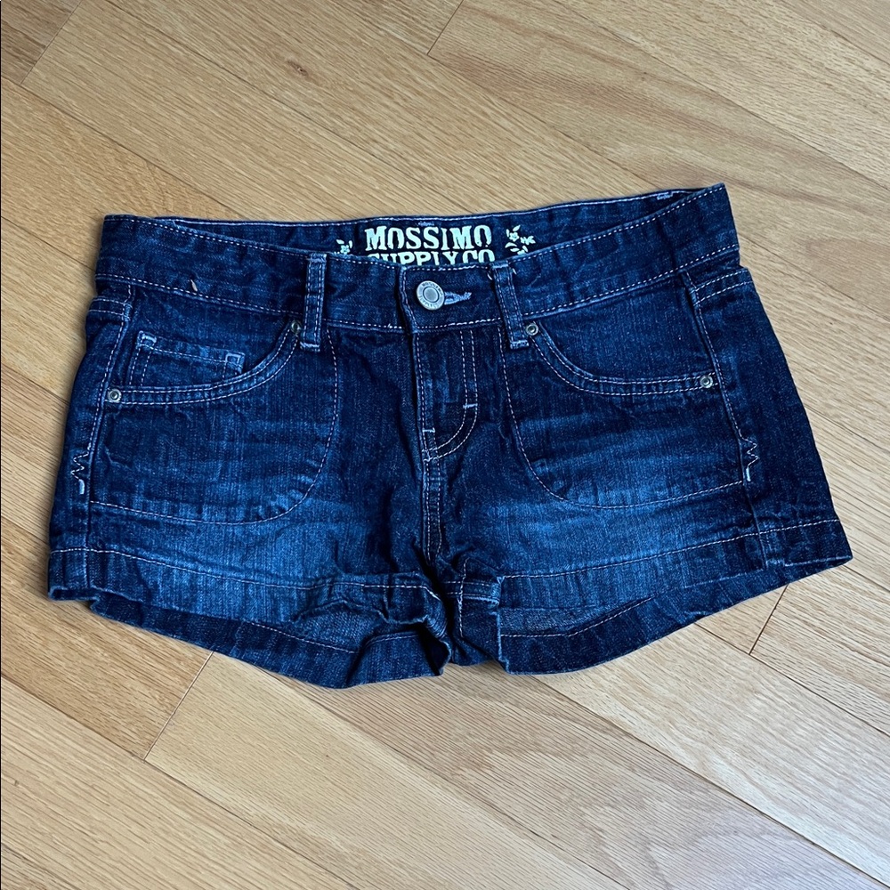 Mossimo Supply Co. Juniors Deep Indigo Jean Shorts